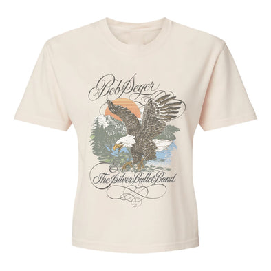 Script Logo Soaring Eagle ladies crop tee