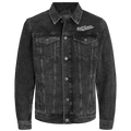Motorcycle Eagle Black Denim Jacket