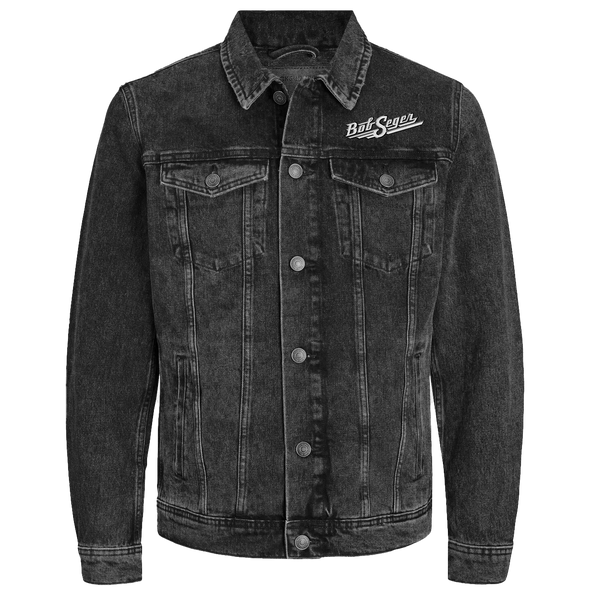 Motorcycle Eagle Black Denim Jacket