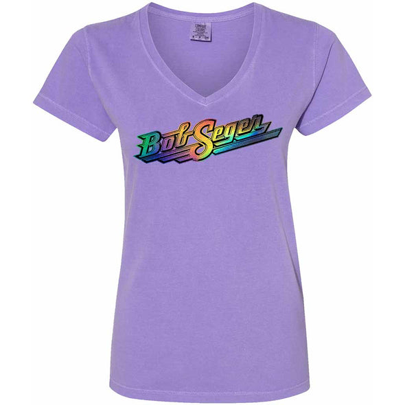 Ladies Classic Logo Violet Tee