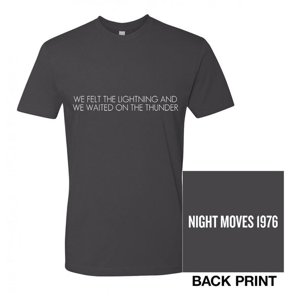 Night Moves Lyric Tee-Bob Seger